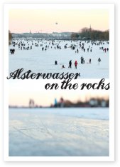Postkarte Alsterwasser on the rocks