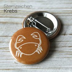 Button Sternzeichen Krebs