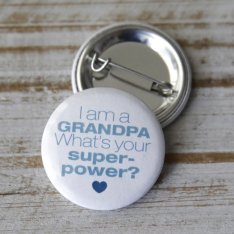 Button Superpower Grandpa