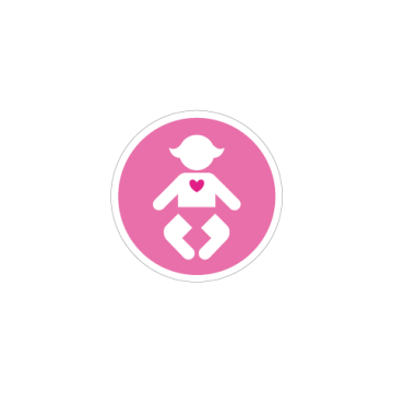 Sticker für Neugeborene Rosa