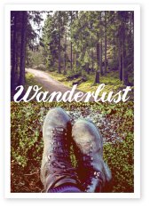 Postkarte Wanderlust