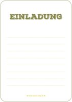 Einladungskarte Dritter Geburtstag