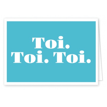 Mini-Klappkarte Toi. Toi. Toi.